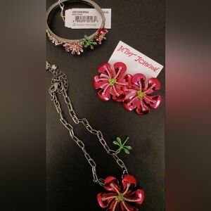 Betsey Johnson Petal To The Metal 3pc Set